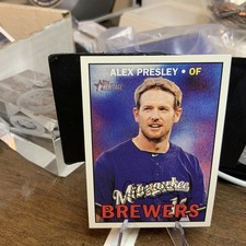 2016 Topps Heritage #525 Alex Presley Milwaukee Brewers Baseball