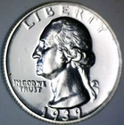 1939 CH PROOF SILVER Washington Quarter Coin NICE FLASHY PRF LOT #6   NR