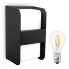 LED Smart+ Außenleuchte Wandlampe Schwarz IP44 5,5W = 50W E27 warmweiß Bluetooth