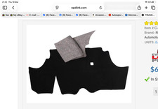 NEW 1978 - 1981 Chevy Camaro / Pontiac Firebird Black Trunk Mat W/JUTE PADDING