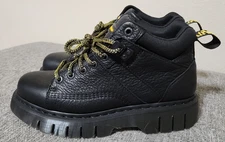 Dr. Martens Woodard Grizzly Leather Low Casual Boots Black New Men's Size 12