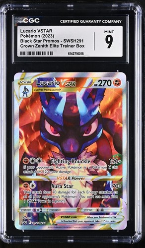 CGC 9  -  Lucario VSTAR Promo   - SWSH: Sword & Shield Promo Cards