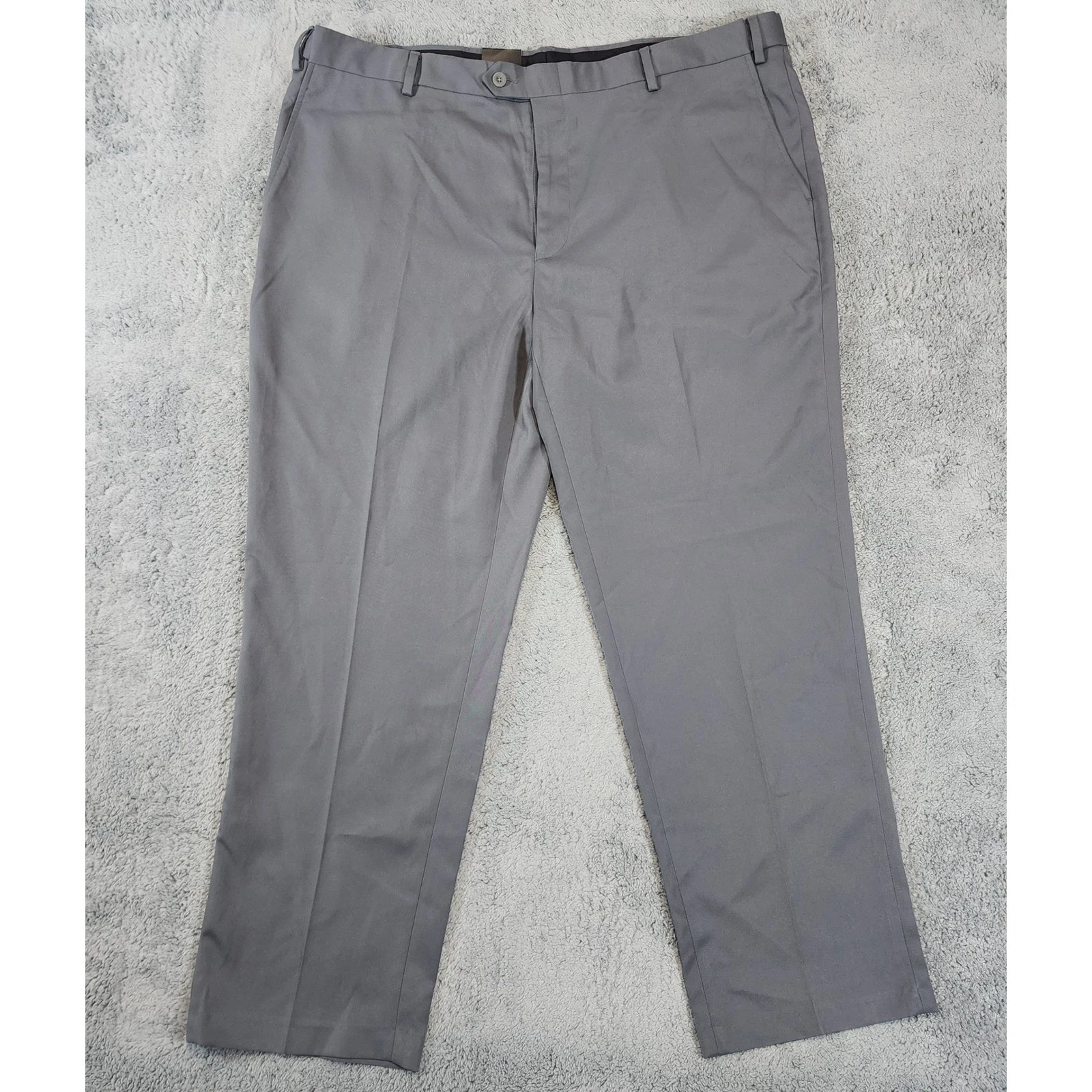 Jos A Bank Traveler Pants Mens 42x30 Gray Tailored Fit Wrinkle Resistant NWT
