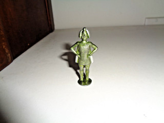 Vintage scarce Johillco Space lead figure Intelligent Alien in Green