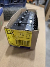 Square D QOB260 circuit breaker 2 pole 60 amp bolt on  NEW!