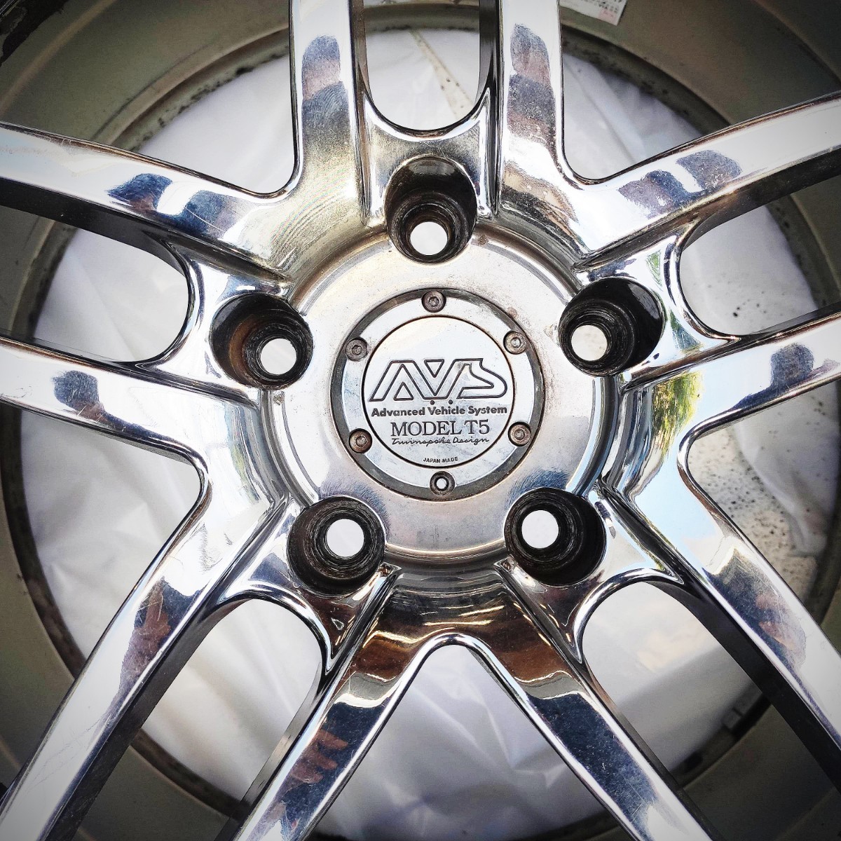 JDM YOKOHAMA AVS MODEL5 2Wheels No tires 17x8+48 5x114.3 | eBay