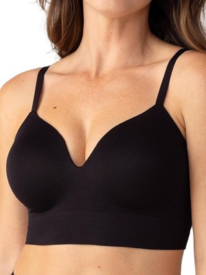 SHAPERMINT BH - Bügel-BHs für Damen ohne Bügel - bügellos XXL, schwarz 