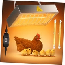 Chicken Coop Heater for Winter, Heat Lamp for Chickens 400W, Small 1 Pack