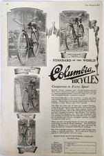 Columbia Bicycles Motobike Roadster Westfield Mass Vtg 1924 Magazine Print