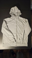 Nike Womens XL Heather Gray Full Zip Hoodie Sweatshirt Jacket Y2K Blue Tag