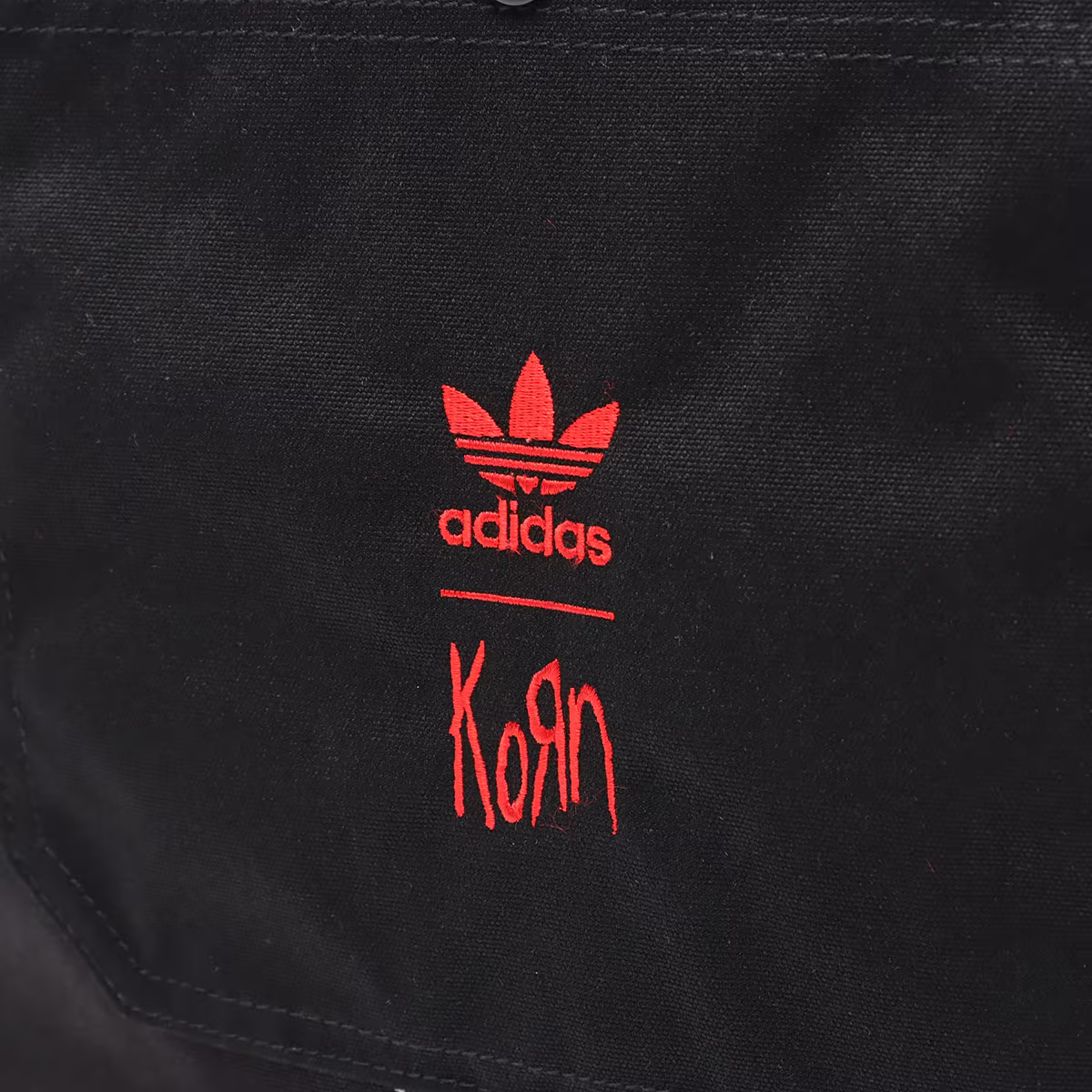 adidas x Korn Tote Bag Black Red 30th Anniversary Durability Snap 