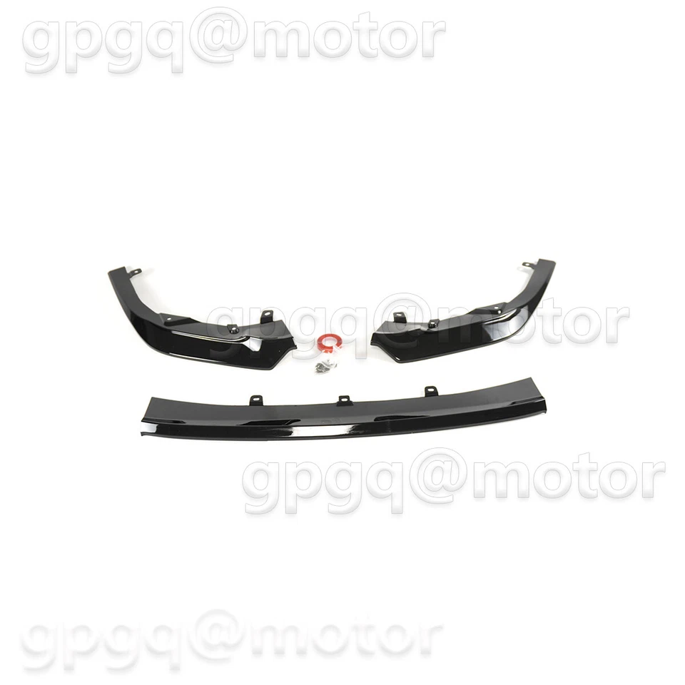 GI I Gloss Black V2 S Style Front Lip Splitter For Subaru WRX VB 2022-25 Bumper - Image 3 of 4