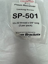 Custom Brackets SP - 501 Flash Receiver Locking Screw 10 x 32 Thread NEW Sealed