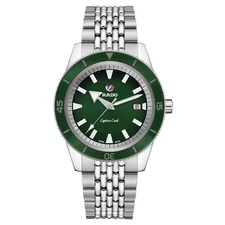 Rado Captain Cook Automatic Green Dial Stainless Steel Mens Dive Watch R32505318