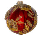 NEIMAN MARCUS Glass Christmas Ornament/Ball Bauble MADE IN POLAND 2022 Gold/Red — photo 2