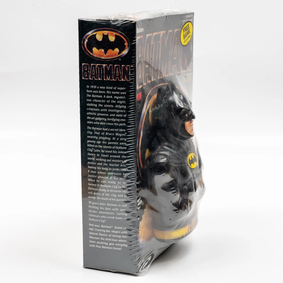 Ralston - Caja de cereales Batman 1989 sellada de fábrica con banco RARO SELLADO Foto 4 de 4