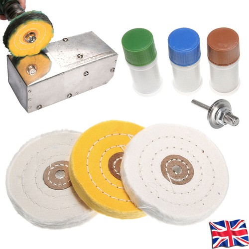 7Pcs/Set Metal Cleaning Polishing Buffing Wheel & Compound Polish Kit