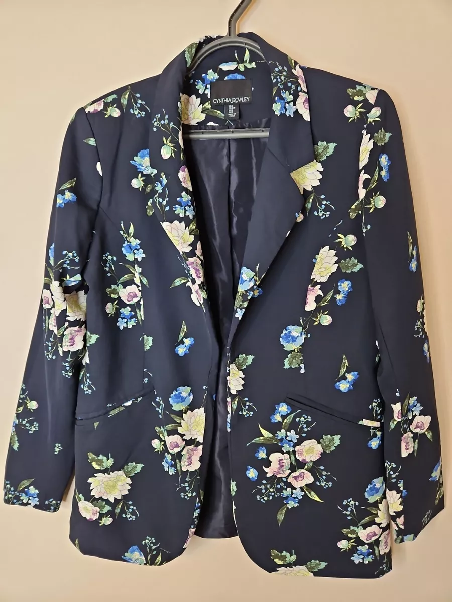 Cynthia rowley floral clearance blazer