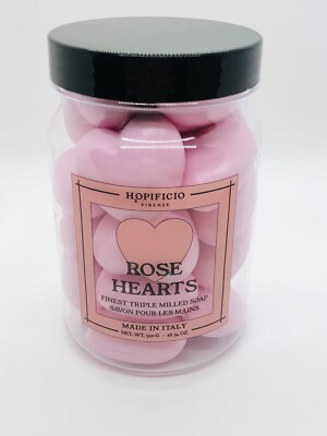 Hopificio Firenze Rose Hearts Finest Triple Milled Soap 18oz Makes Great Gift