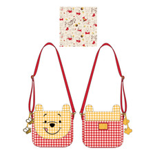 Bolso Bandolera Loungefly: Disney Winnie The Pooh Gingham Nuevo con Etiquetas