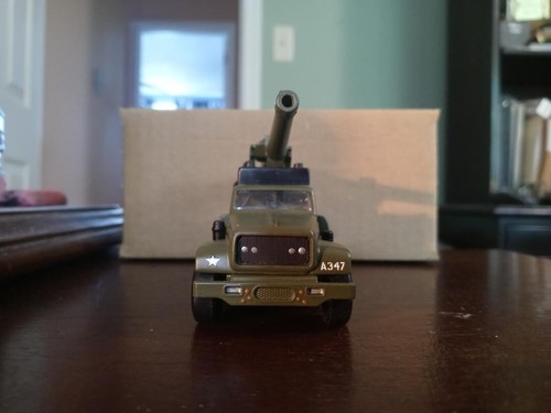 Matchbox SuperKing US Army GMC 8 Wheel Howitzer Fires, 1/43, Die-cast Metal-Mint - Picture 3 of 7