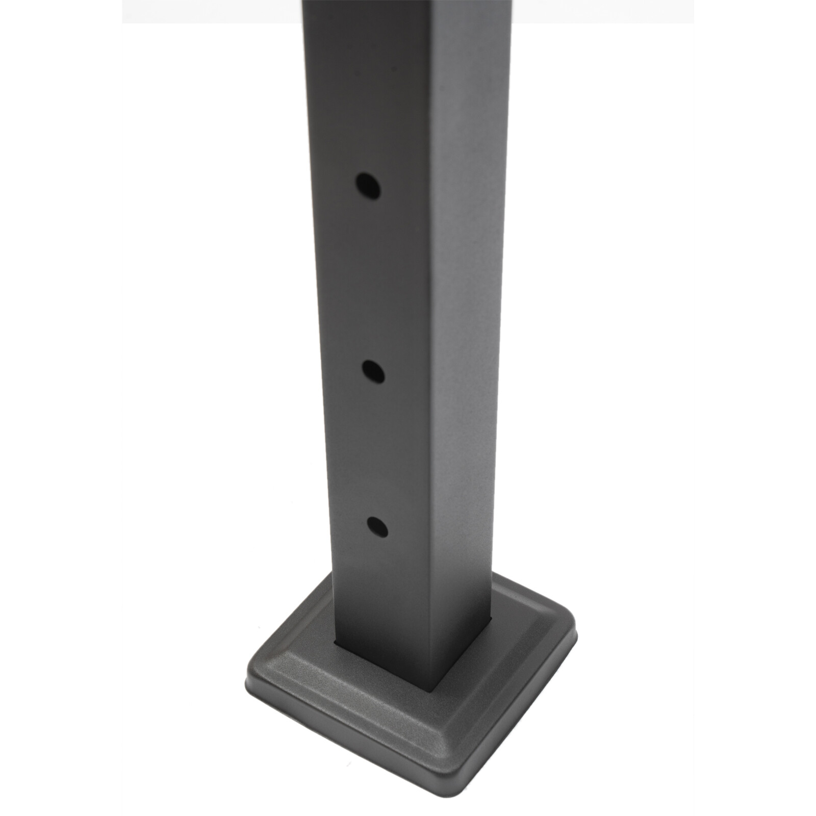 Cable Railing Post 36"x2"x2"  Deck Railing Horizontal Drilling Angle Black