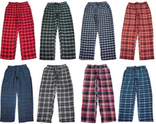 NORTY Mens Pajama Sleep Lounge Pant - Brushed Cotton Blend Flannel - 8 Prints