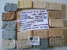 16 BARS HANDMADE GOAT MILK SOAP PURE ESSENTIAL OIL HAPPY GOAT CREAMERY CHEAP LOT
