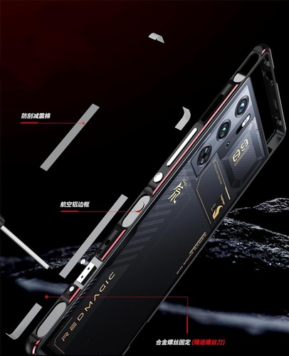 For ZTE nubia Red Magic 10S Pro / 10S pro + Metal Aluminum Bumper Frame Case - Picture 4 of 18