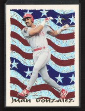 1995 Topps CyberStats temporada en revisión #3 Juan González Texas Rangers