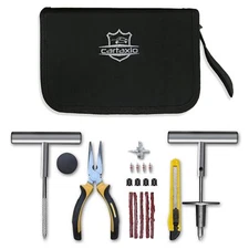 Tire Repair Kit - 32pcs Heavy Duty Professional Tire Plug Kit - Universal Tir...