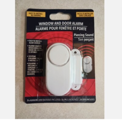 Window And Door Alarm, Easy To Install, No Wiring Needed + Batteries Included