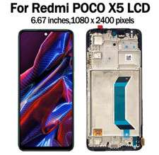 LCD Display Screen Touch Digitizer Assembly Frame For Xiaomi Poco X5 22111317PG