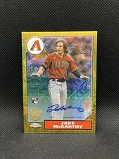 2022 Topps Series 2 1987 Chrome Silver Pack Mojo Jake McCarthy Rookie Auto RC