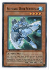 Yugioh Elemental Hero Bubbleman MF03-EN007 Mattel Action Figure Series 3 LP