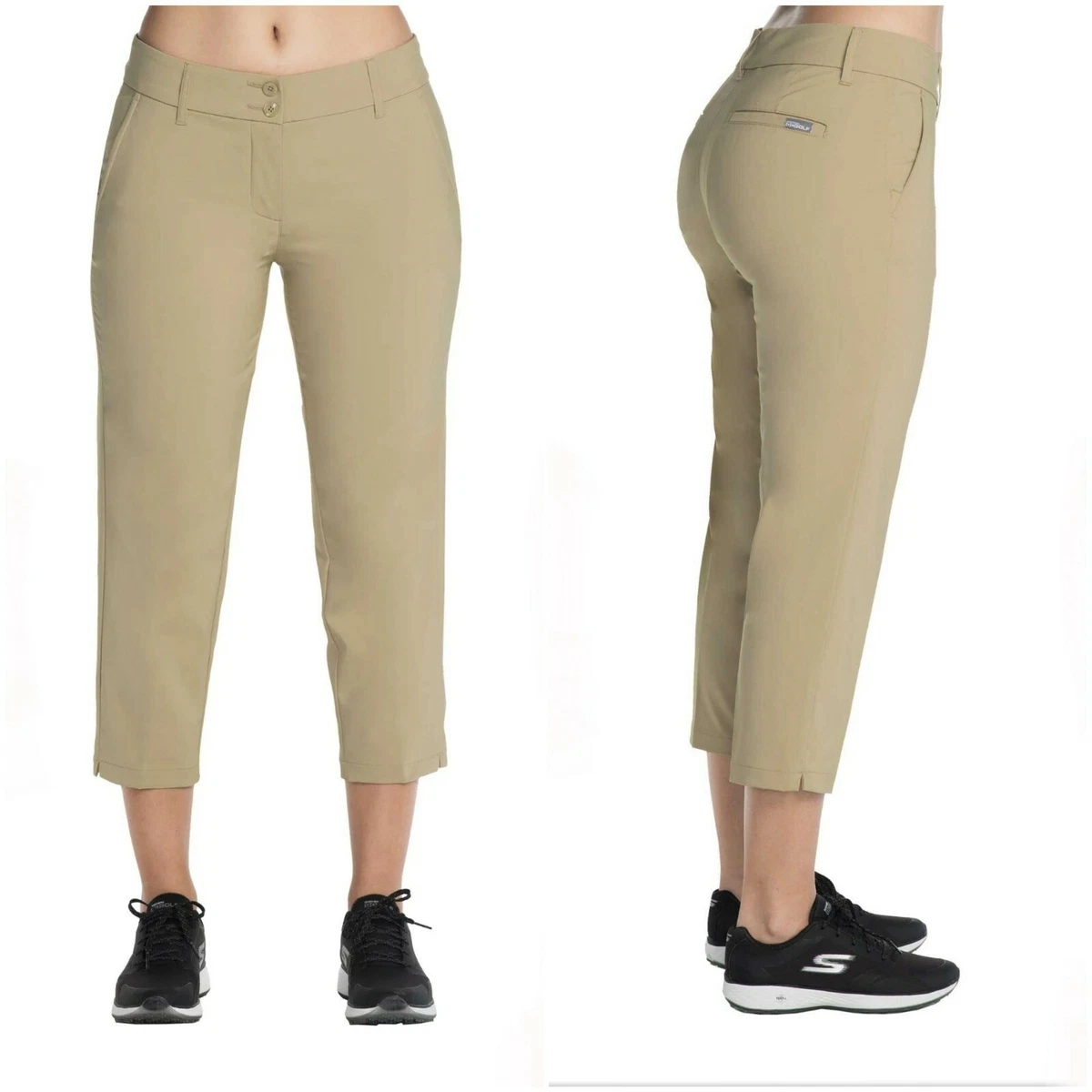 Skechers Women's Go Golf High Side Crop Golf Pants Size 8