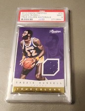 2013 Panini Prestige #74 Cazzie Russell True Colors Materials PSA 9 Rare...