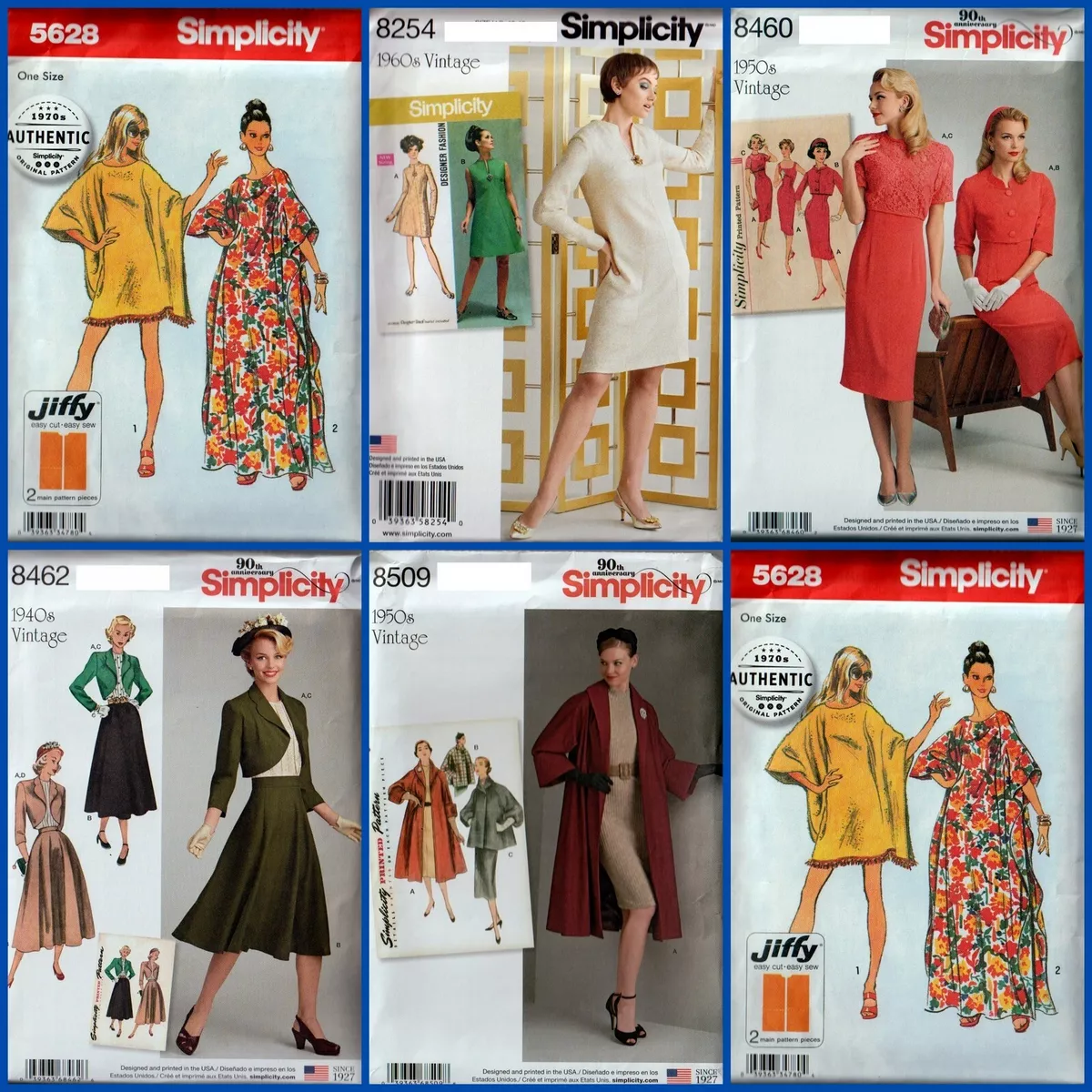 Vintage Sewing Patterns Lot of 14 from 50s 60s 70s – Better