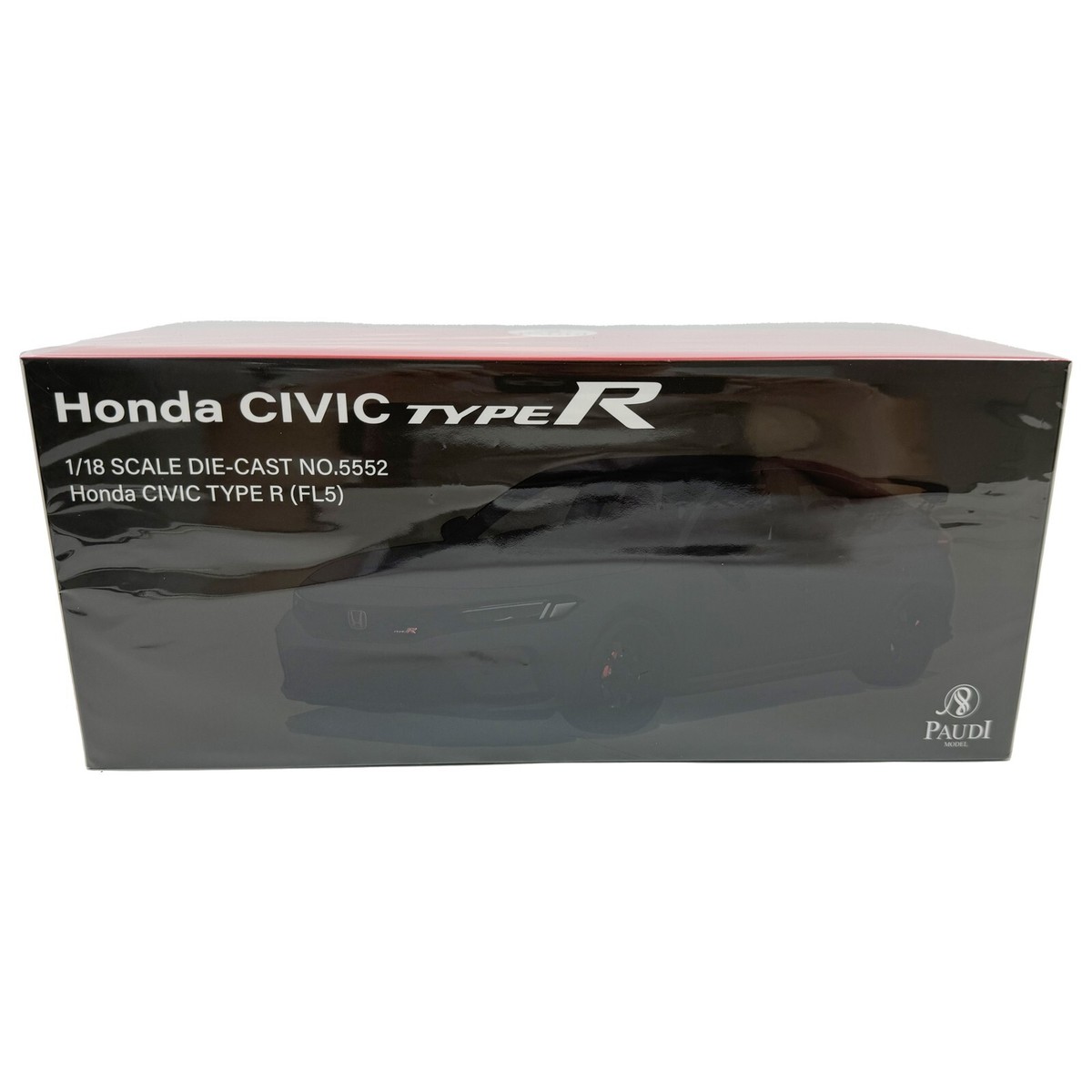 PAUDI ホンダ シビックType R FL5 1/18 ミニカー ブラック 1:18 Scale Honda Civic Type-R FL5 Black Paudi Diecast Model