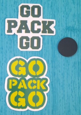  NFL Aufkleberset - Green Bay Packers Go Pack Go#3 (Hochglanz)