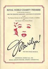 Stephanie Lawrence "MARILYN" (Monroe) 1983 London Royal World Premiere Program