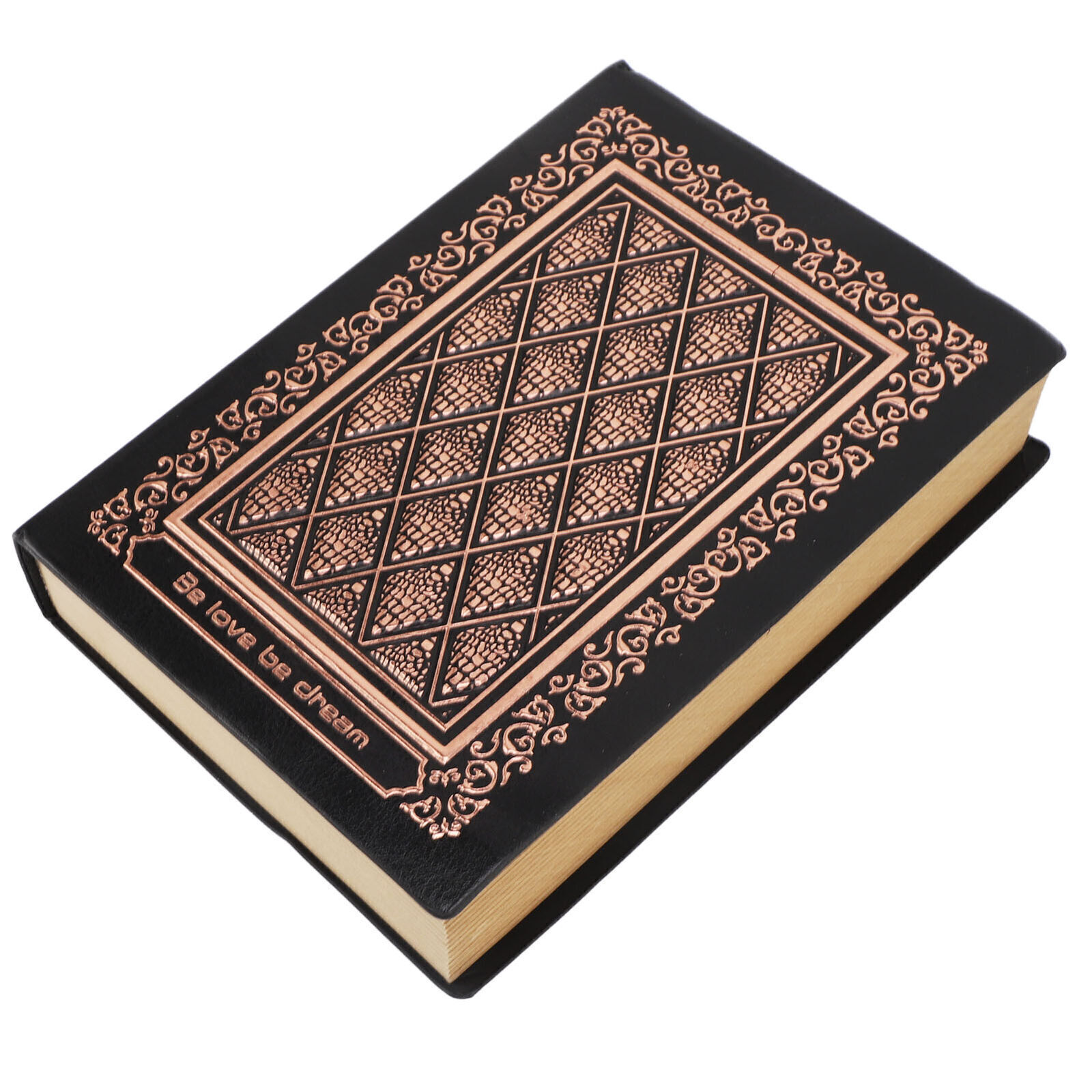 Vintage 3D Embossed PU Leather Hardcover Notebook 208 Pages