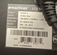 Dalle écran 10.1" LED WSVGA Compatible EMachines 250-01G16i - Neuf, Garantie 1 An