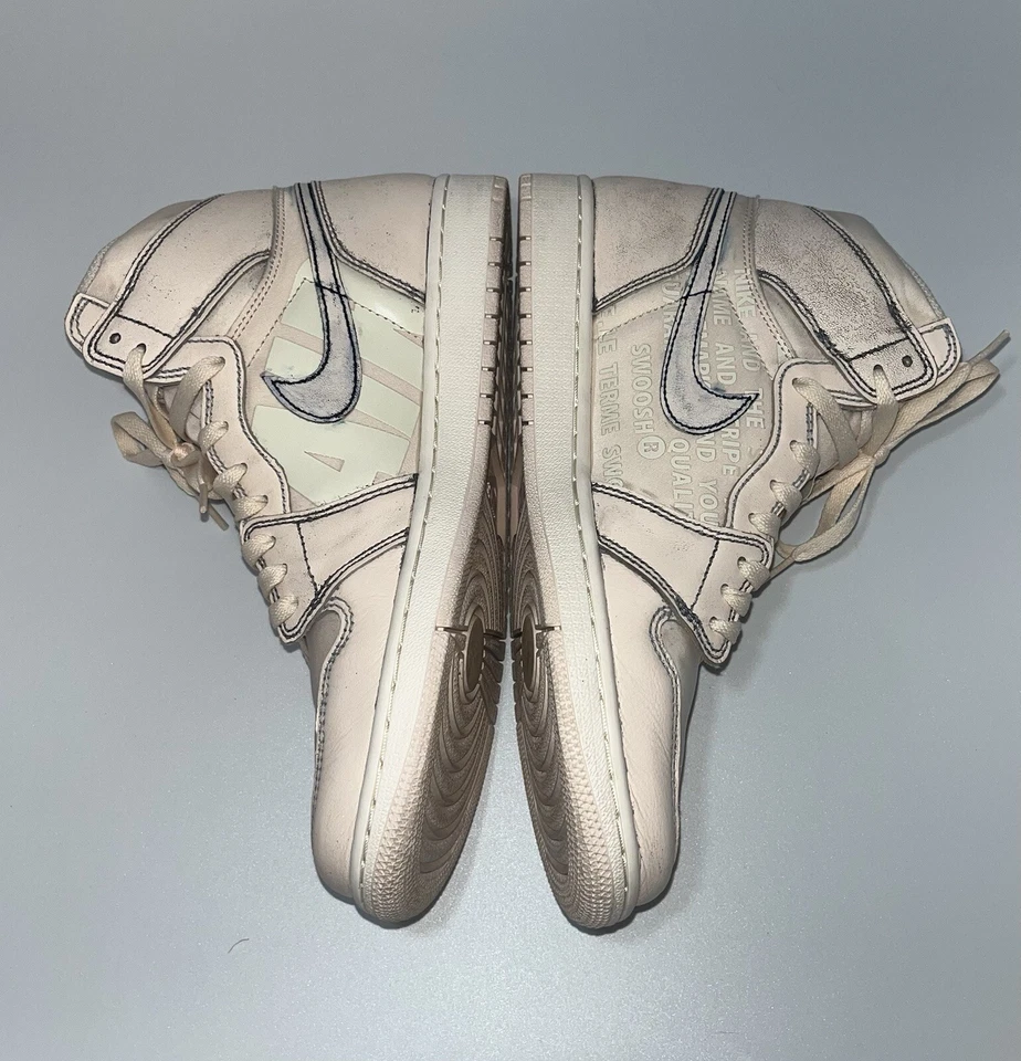 Tamanho 10.5 - Air Jordan 1 retrô OG alto gelo de goiaba - Usado - Imagem 4 de 4