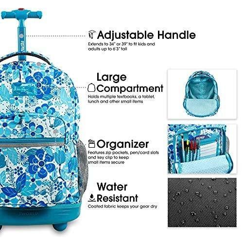 けまで 特別価格j World New York Sunrise Rolling Backpack Roller Bag With Wheels Disco 18 好評販売中 ブランド Hummingtravel Ecuador Com