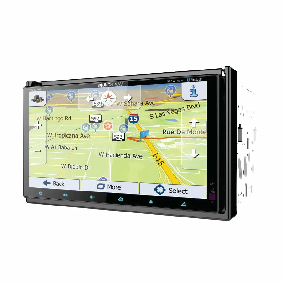 Soundstream DVD CD Player Dual Touch Screen Bluetooth GPS USB Android VRN-DD7HB - Image 3 of 4