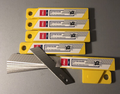 50 @ DELI PRO Snap-off Replacement Blades (With 15 New Edges Each) 18mm X 100mm