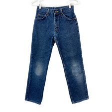 Vintage 70s 80s Lee Riders Men's Jeans Blue Denim USA YKK Union 27 x 28
