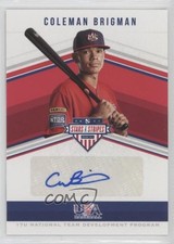 2018 Panini USA Baseball Stars & Stripes 119/184 Coleman Brigman #SS-CB Auto 0q3