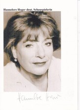 Autogramm - Hannelore Hoger